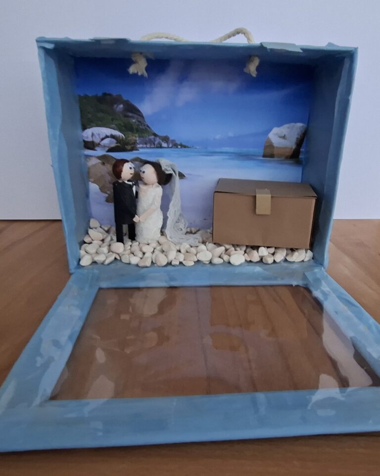 Geschenkkoffer offen